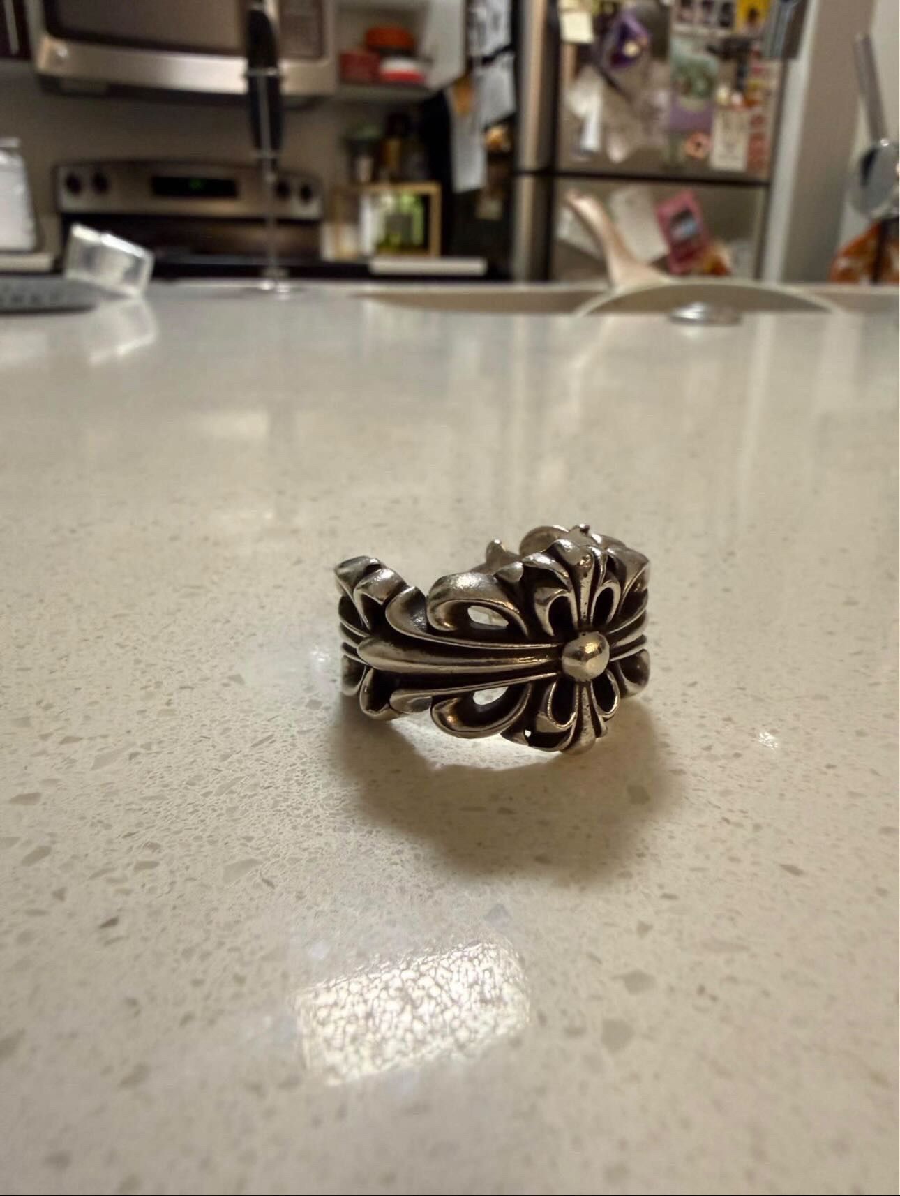 Chrome Hearts Chrome hearts double dog ring | Grailed