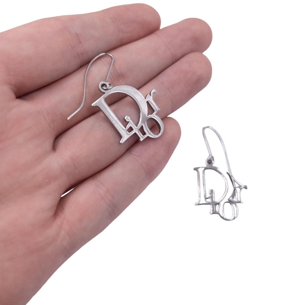 Dior Vintage Dior Logo Earrings Size ONE SIZE - 5 Thumbnail