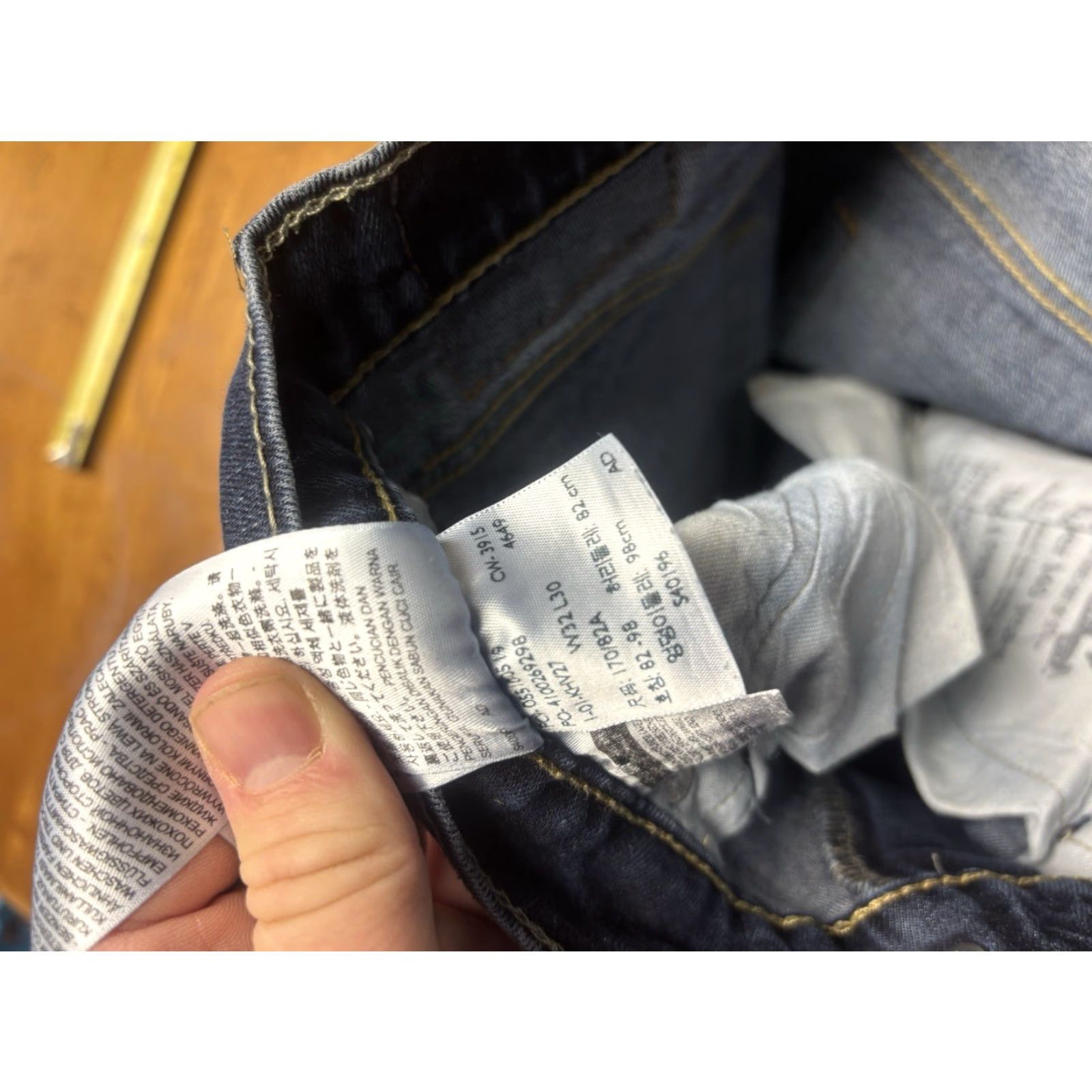 Levi's Levi's 510 Jeans Men 32X30 Slim Straight Blue Light Wash Denim Pants Size US 32 / EU 48 - 4 Thumbnail