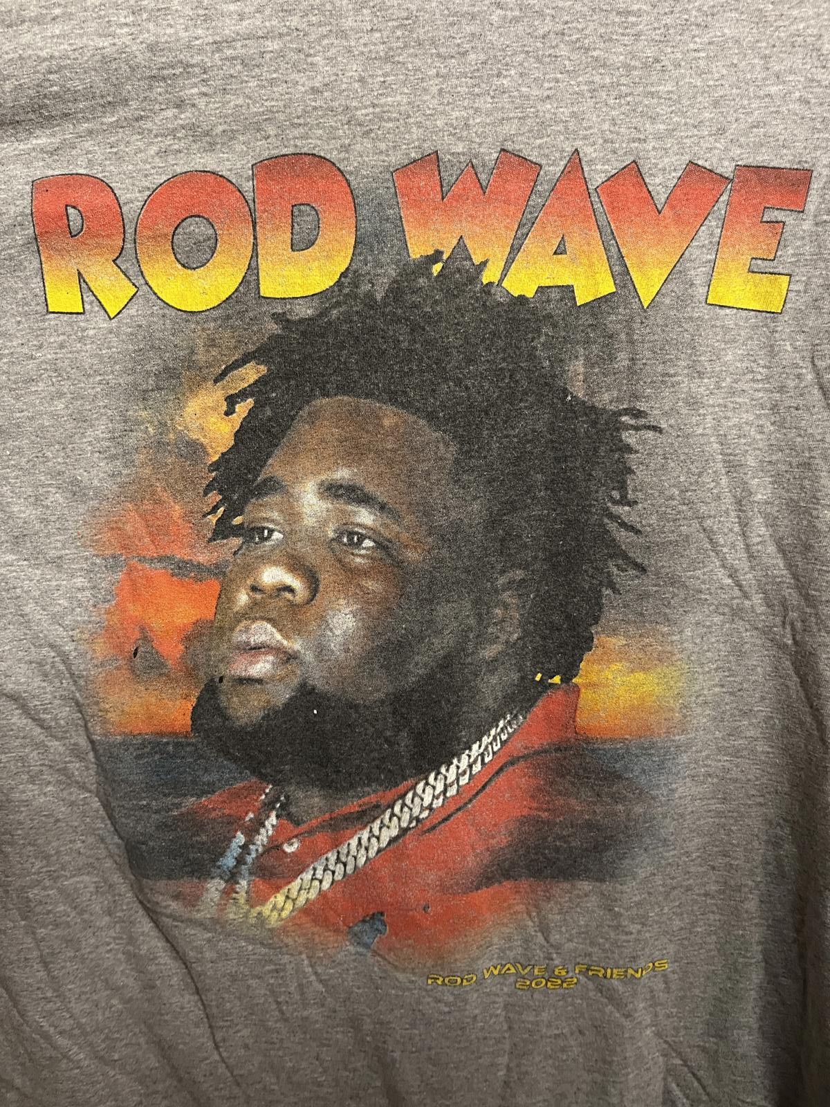 Designer Rod Wave T-shirt - Rod Wave and Friends Tour 2022 Shirt - L Size US L / EU 52-54 / 3 - 4 Thumbnail