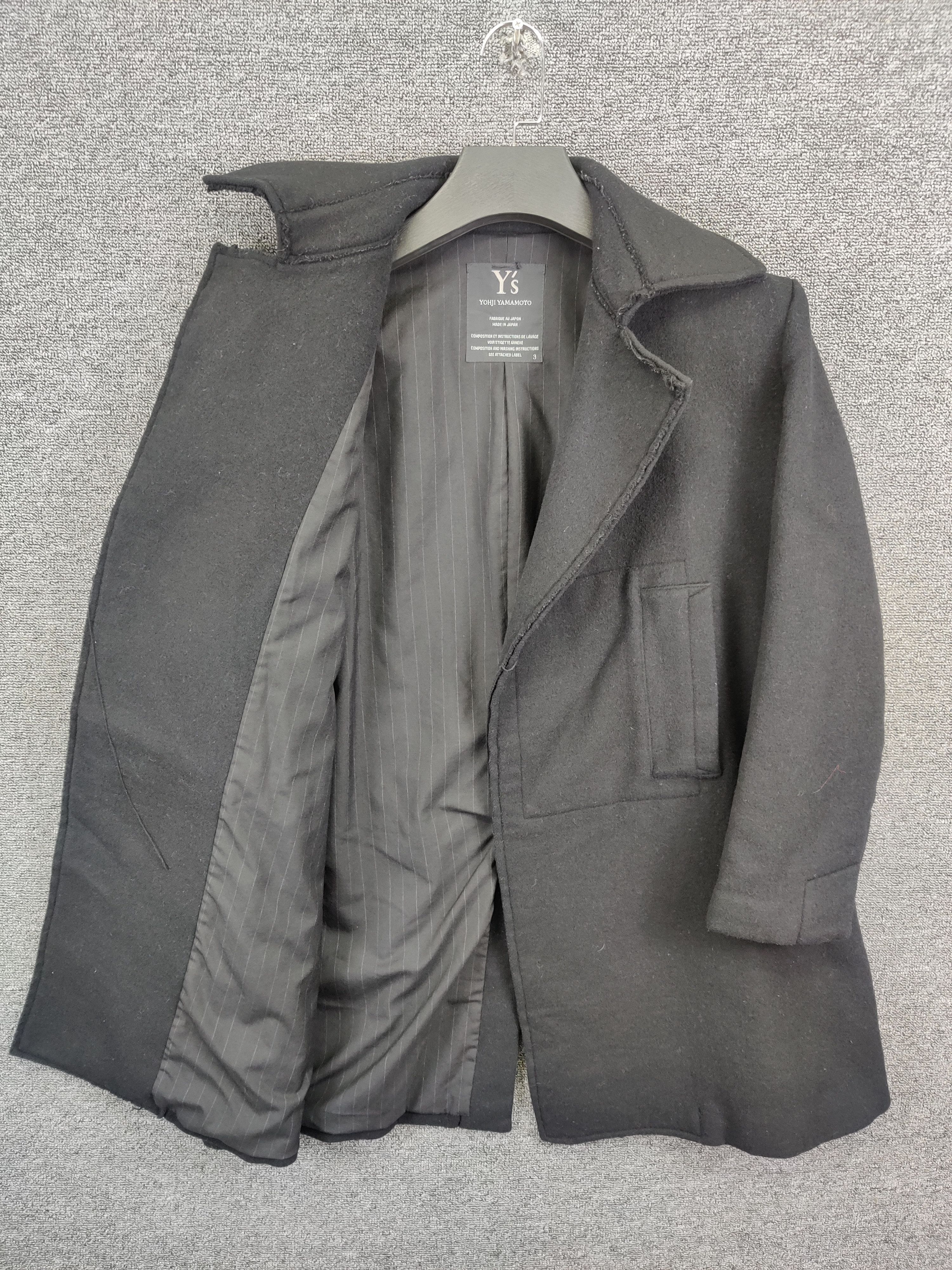Yohji Yamamoto Nice ❗ Vintage Y's Yohji Yamamoto Wool French Coat Jacket Size US L / EU 52-54 / 3 - 5 Thumbnail