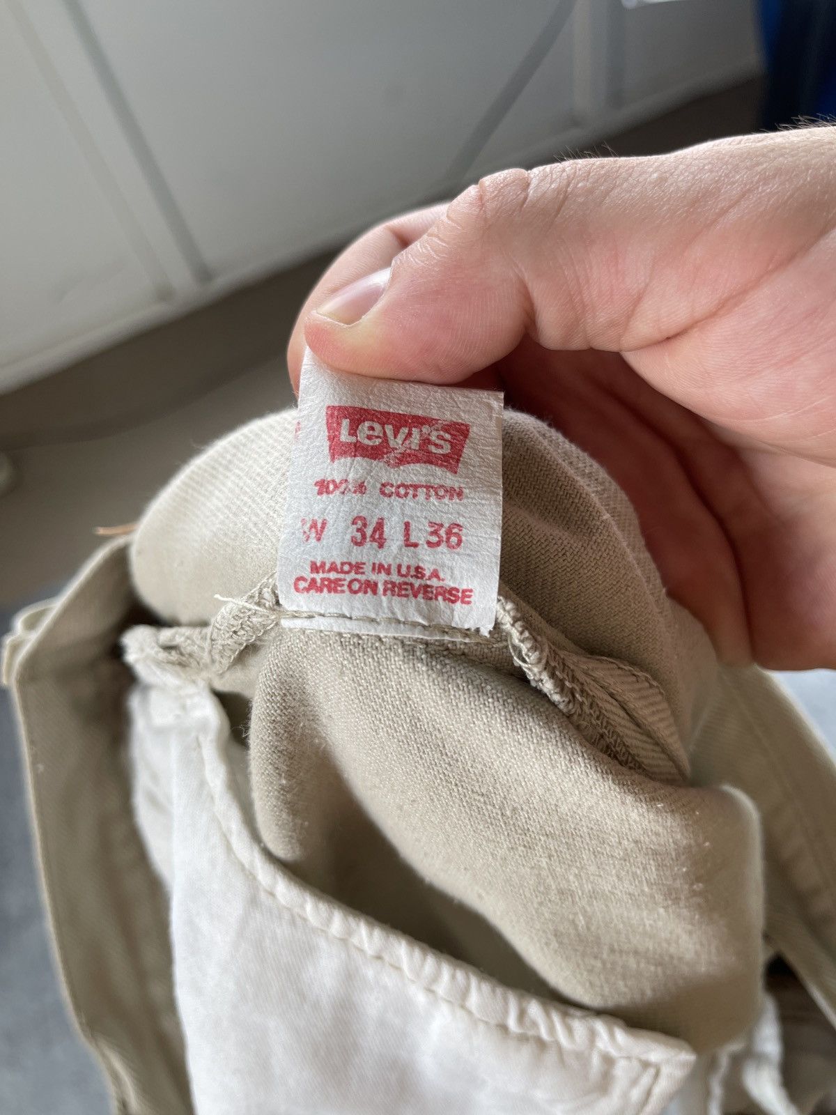 Vintage Vintage 80s Levi's 501 White Jeans Size US 32 / EU 48 - 8 Thumbnail