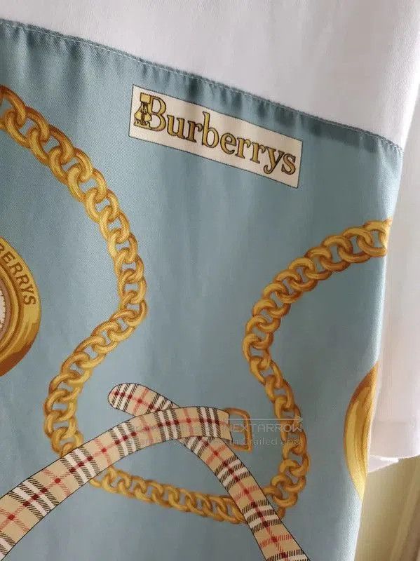 Burberry Burberry Summer Silk Short Sleeve T-Shirt. Size M / US 6-8 / IT 42-44 - 3 Thumbnail