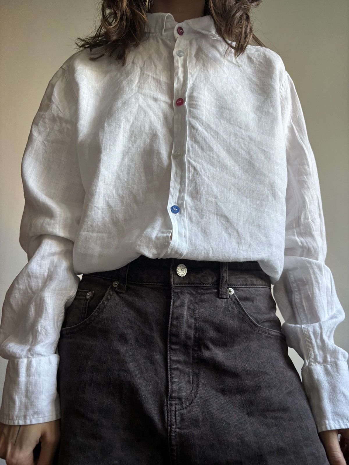 Japanese Brand Yashi Yamamuri Linen Shirt Colorful buttons Size US S / EU 44-46 / 1 - 2 Thumbnail