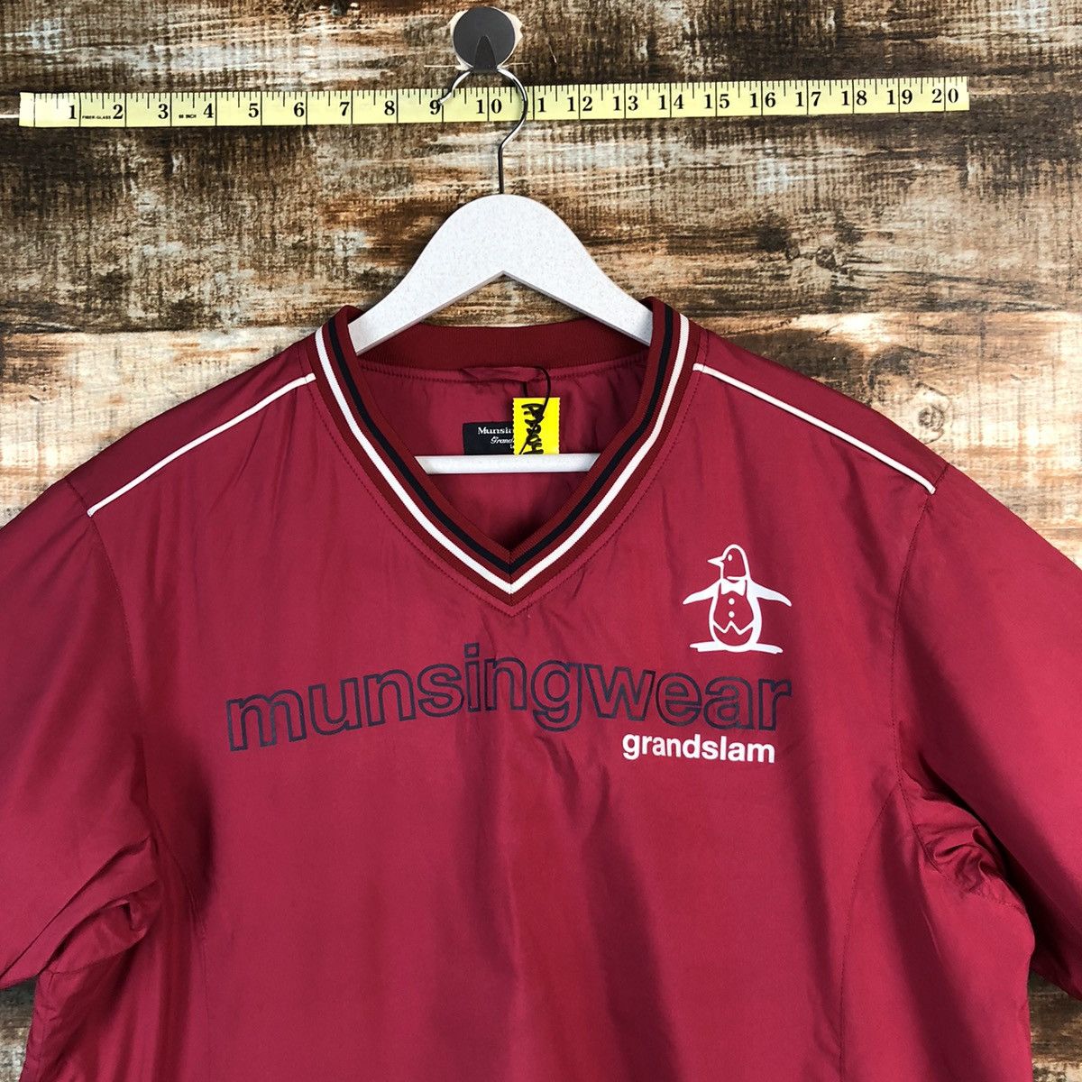 Japanese Brand Munsingwear Maroon shirt #A2204 Size US L / EU 52-54 / 3 - 5 Thumbnail
