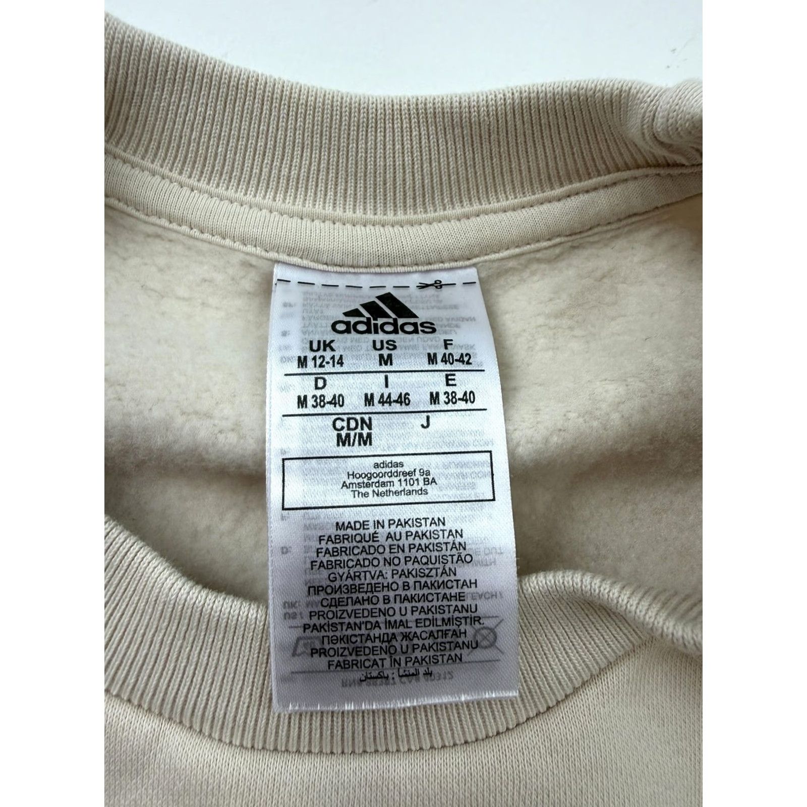 Adidas Adidas Sweatshirt Womens M Beige Crewneck Boston Marathon Bank Of America Logo Graphic Print Sports Winter Running & Jogging Size M / US 6-8 / IT 42-44 - 3 Thumbnail