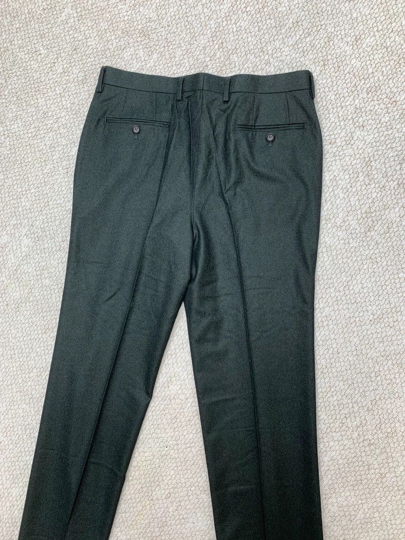 Loro Piana LORO PIANA Dark green wool cashmere thick trousers Size 52L - 8 Thumbnail