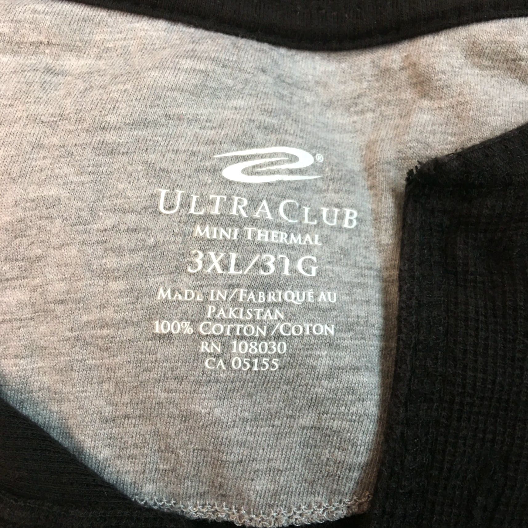 Vintage **Ultra Club Mens Black Mini Thermal T Shirt Size 3XL** User: **Ultra Club Mens 3XL Black Mini Thermal T-Shirt** Size US XXL / EU 58 / 5 - 4 Thumbnail