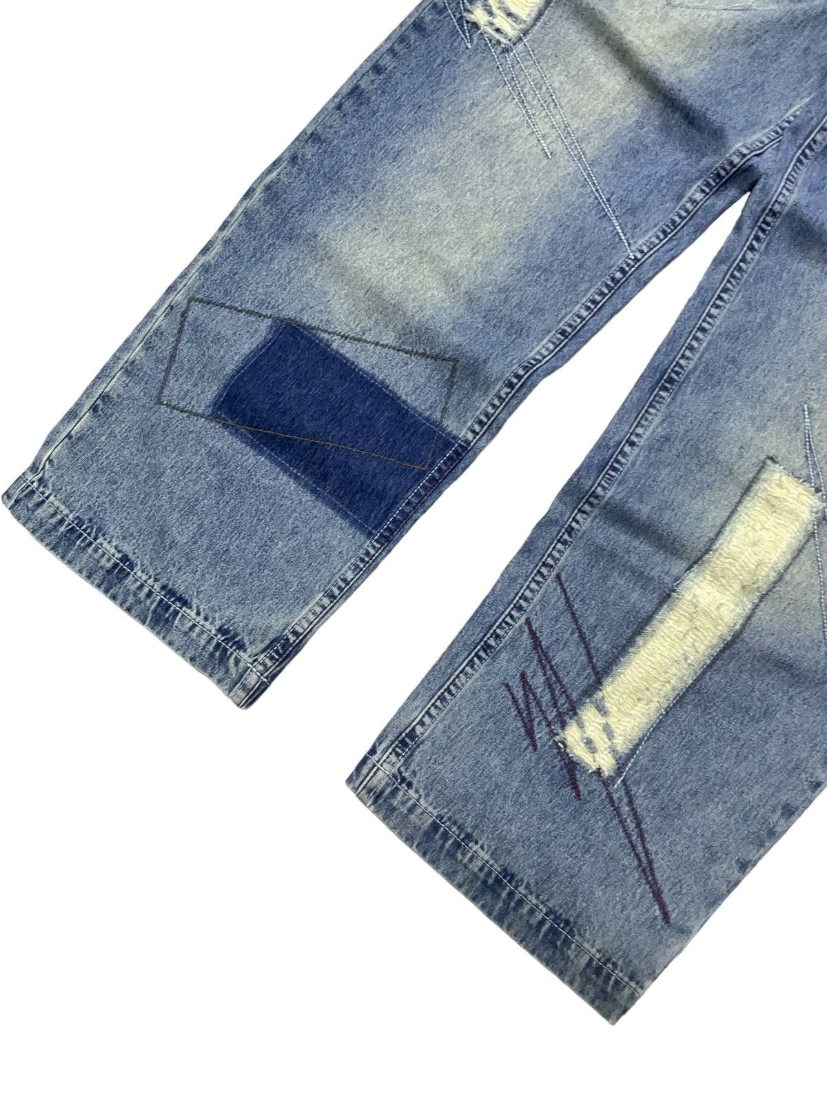 JNCO × Southpole Y2K Paco Baggy Massive Deconstructed Rap Hip Hop Jeans Denim Size US 30 / EU 46 - 7 Thumbnail