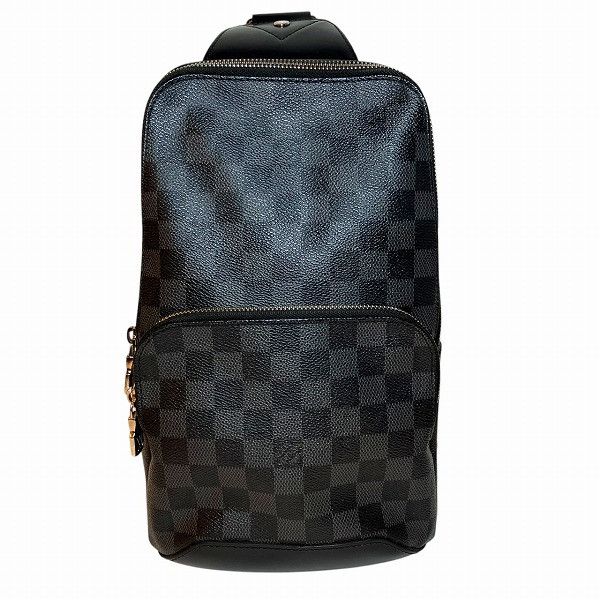 Louis Vuitton Louis Vuitton Avenue Sling Damier Graphite Shoulder Bag Canvas Shoulder Bag N41719 in Black