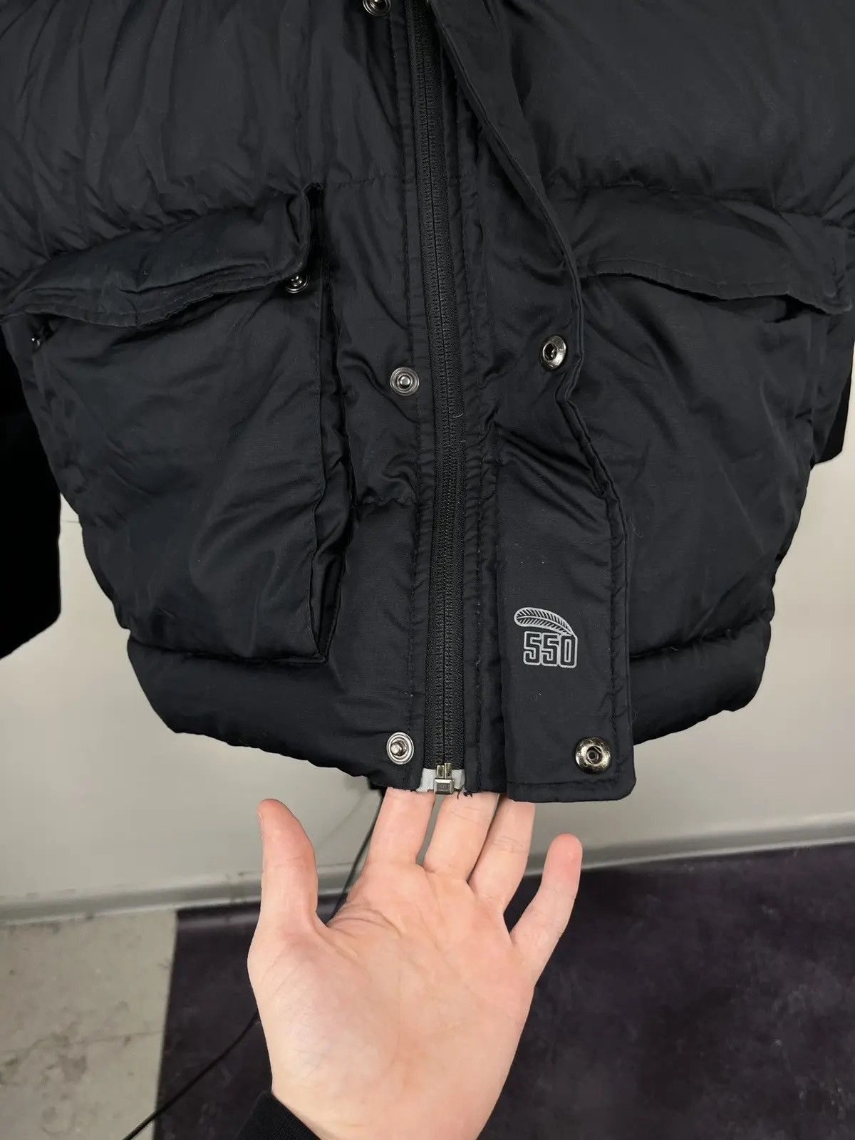 Nike Vintage Nike Y2K Drill 550 Hooded Down Puffer Jacket Size US M / EU 48-50 / 2 - 9 Thumbnail