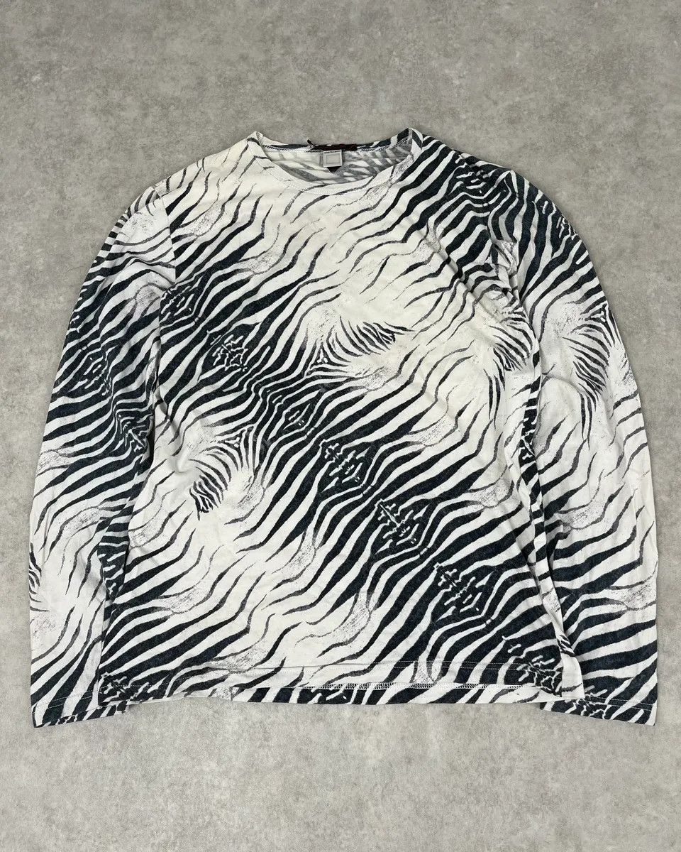 SS2001 Roberto Cavalli Zebra Black & White Longsleeves