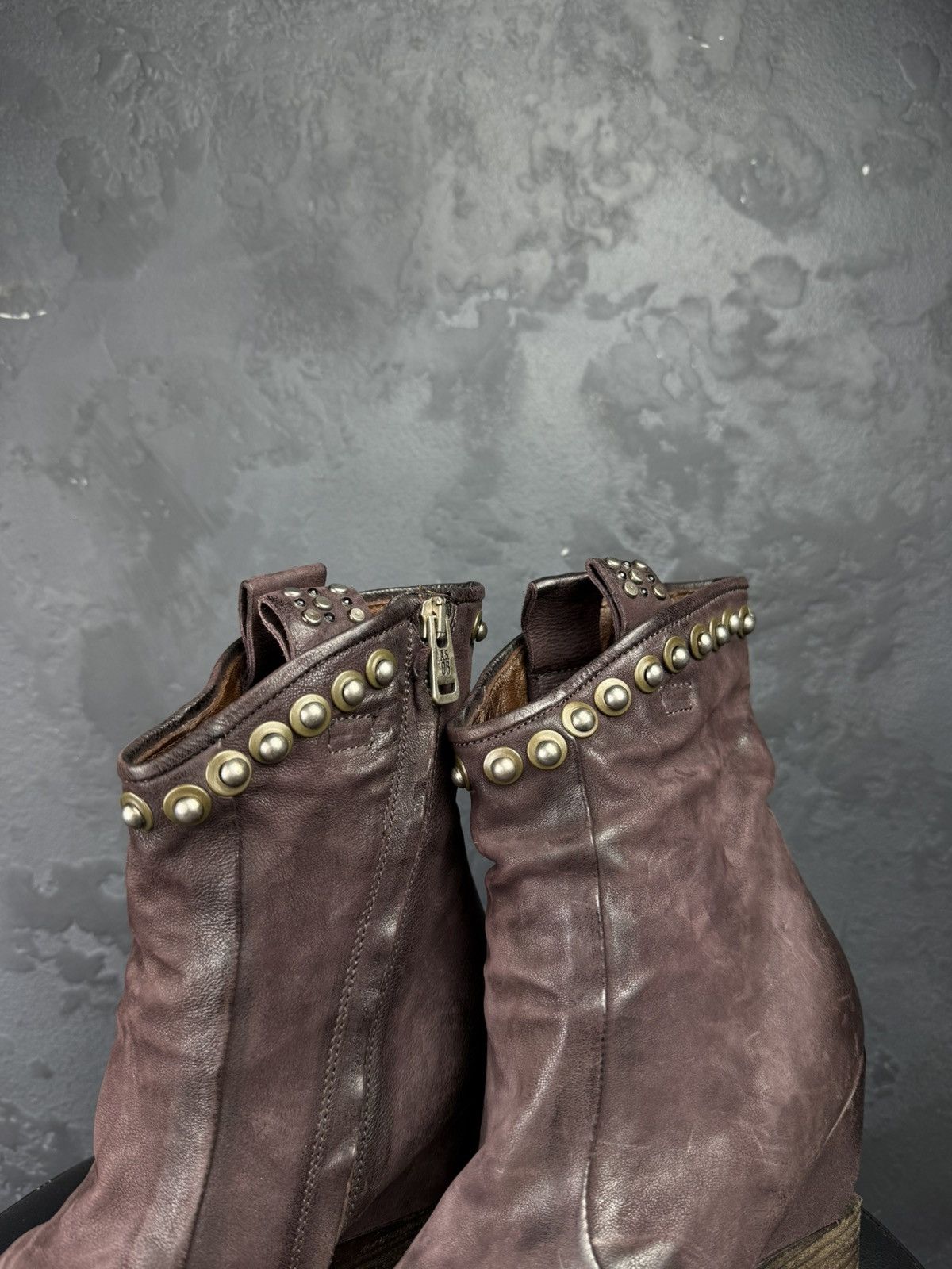 A.S.98 Women's A.S.98. Airstep Suide Biker Zip Ankle Boots Size US 6 / IT 36 - 2 Thumbnail