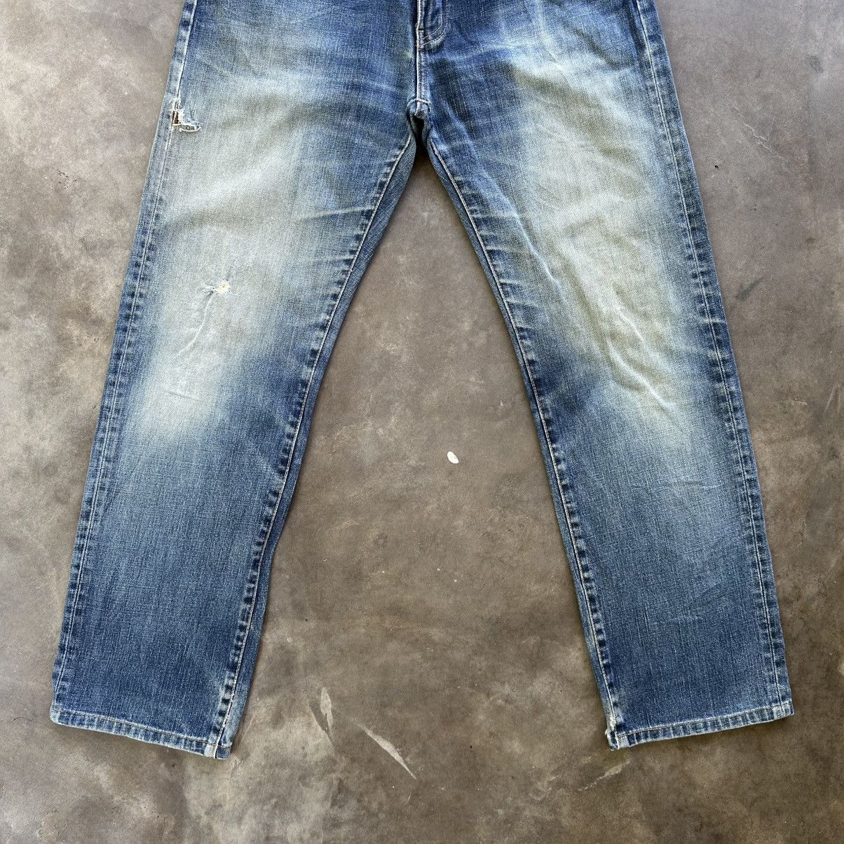 Japanese Brand Vintage Japanese Faded Denim Jean Pant W32 Size US 32 / EU 48 - 2 Thumbnail