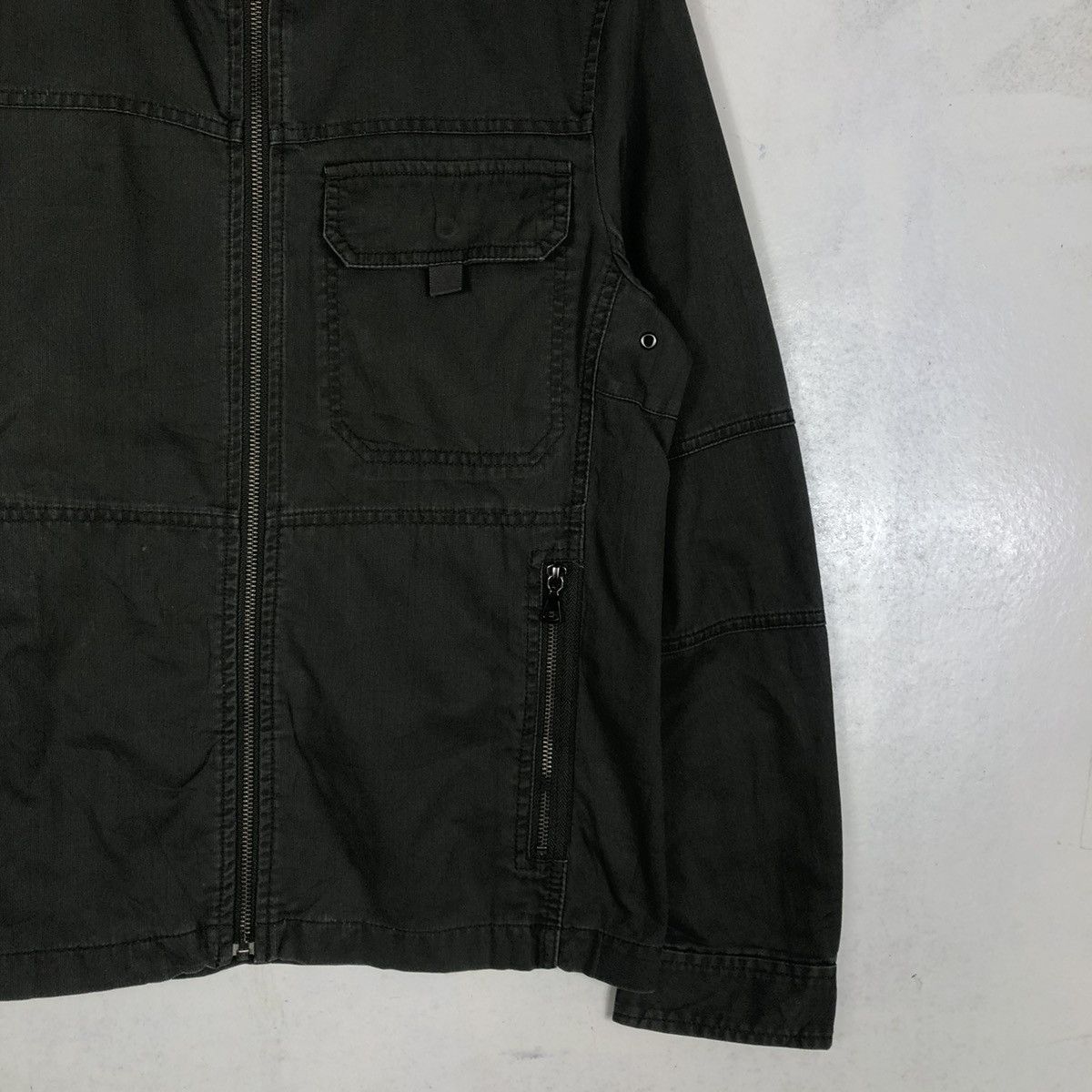 Japanese Brand 📌VINTAGE BIKER JACKET CHORE MILITARY UNIQLO ISSEY MIYAKE Size US M / EU 48-50 / 2 - 7 Thumbnail