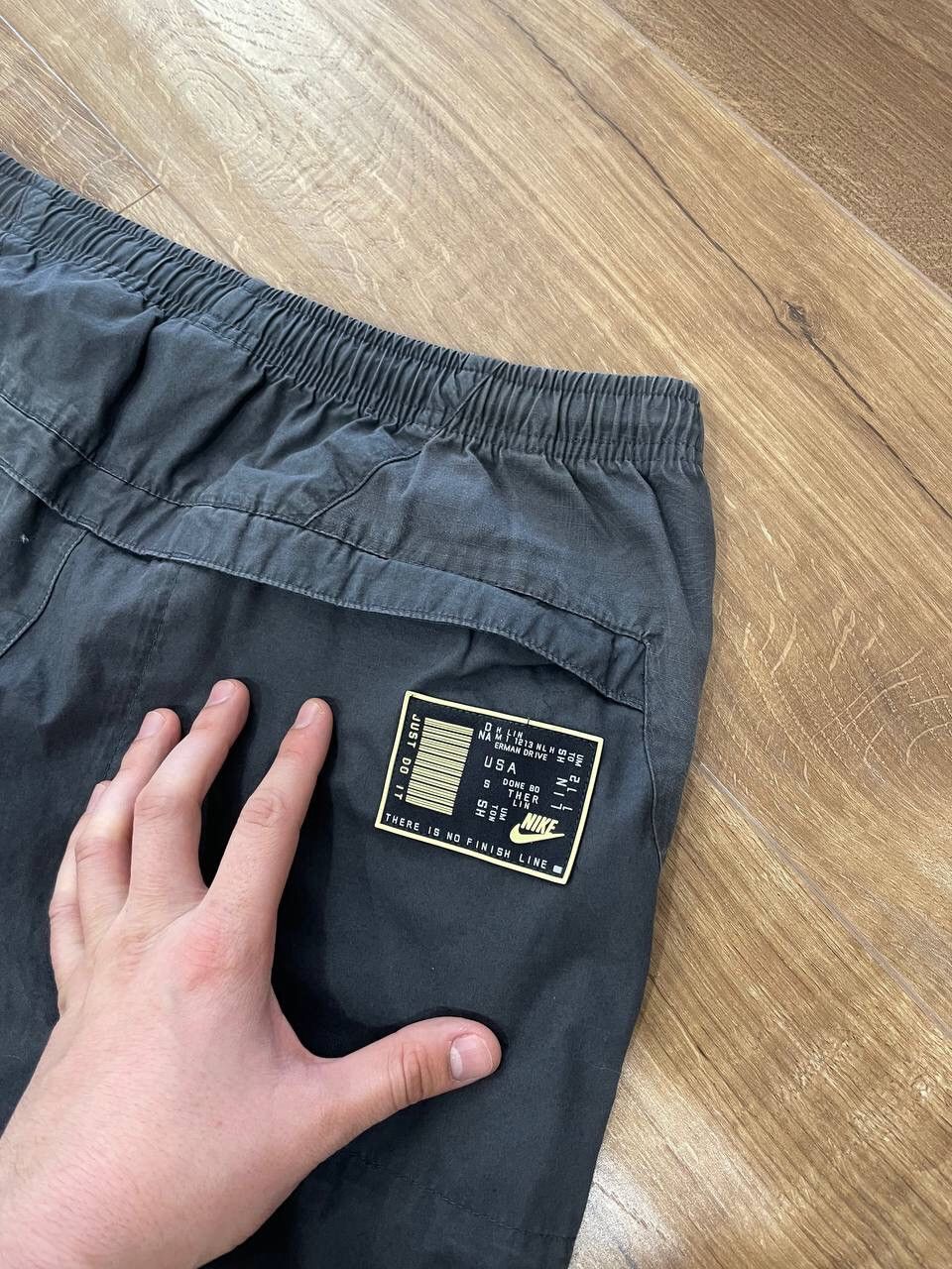 Nike × Vintage Vintage Nike Cargo Y2K Swoosh Drill Nylon Pants Joggers Size US 32 / EU 48 - 12 Thumbnail