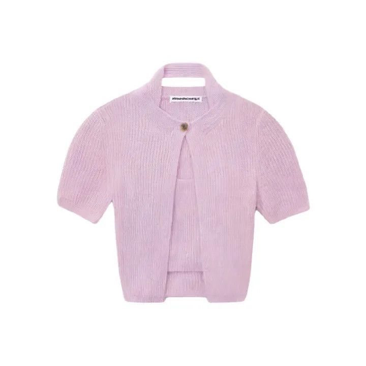 Alexander Wang Alexander Wang Short Sleeve Knitted Top - Size L / US 10 / IT 46 - 1 Thumbnail