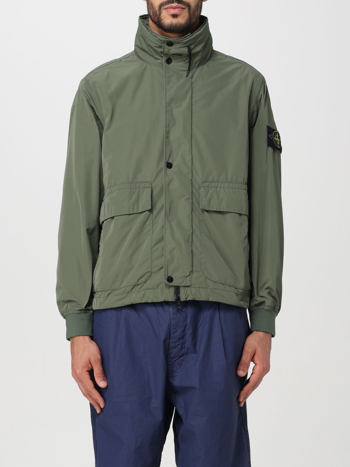 image of Stone Island Jacket Men Military (Size 2XL)