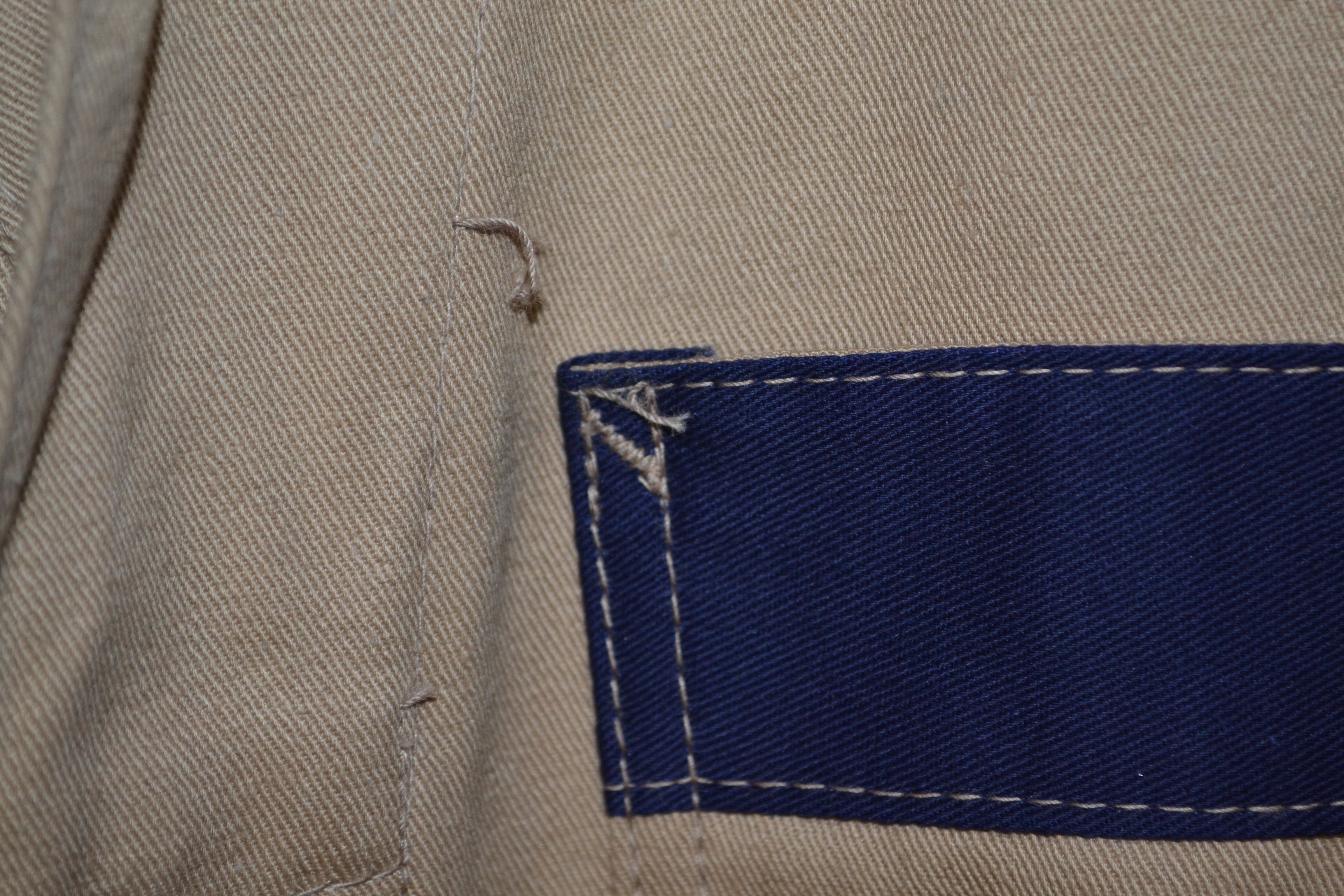 Vintage 1960s Vintage Workwear Workshop Coat 2 tone Union Made 44 Size US L / EU 52-54 / 3 - 5 Thumbnail