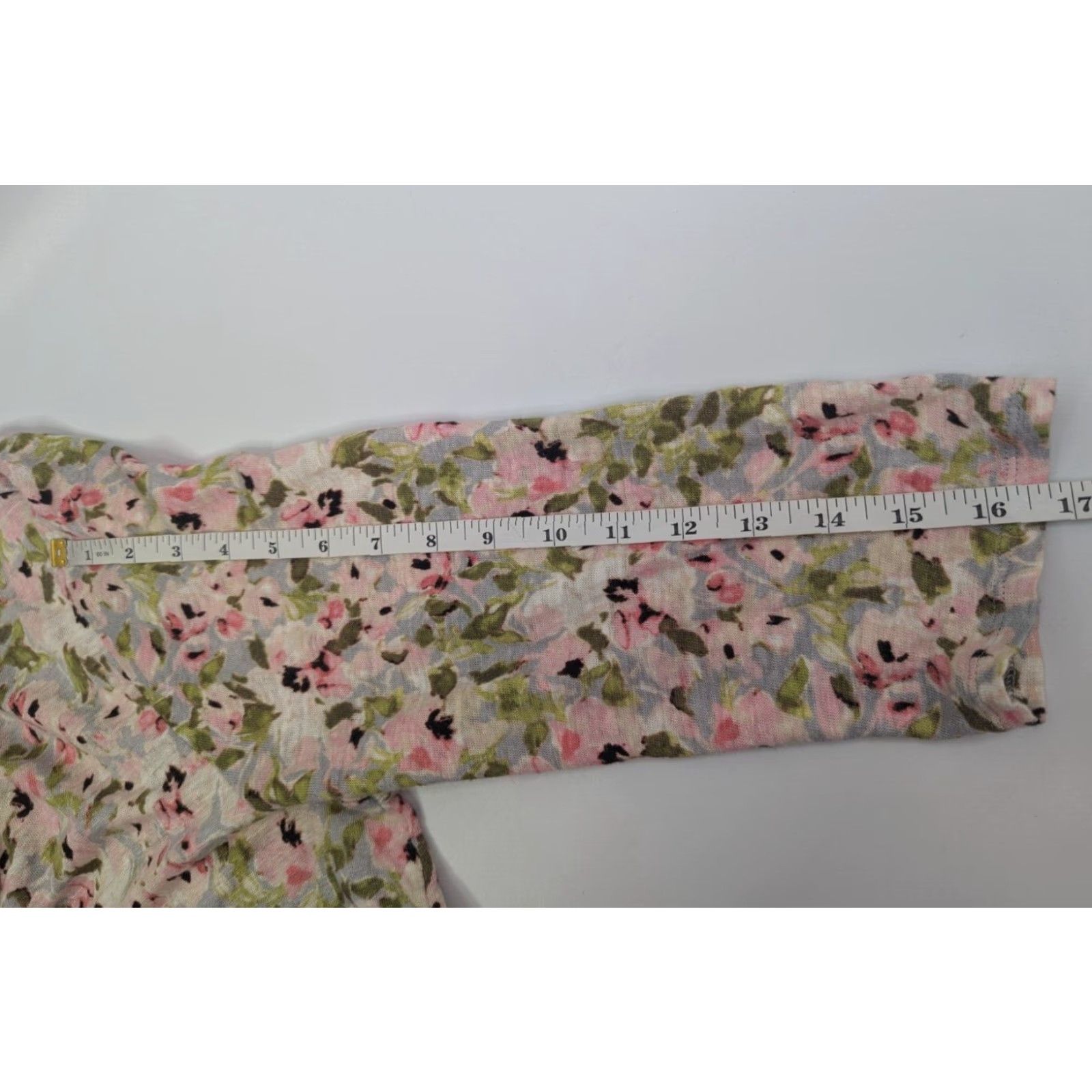 J. Jill J.Jill Blouse Linen Floral 3/4 Sleeve Tunic Pink L Women Blouse Tunic Floral Linen 3/4 Sleeve J.Jill Womens Size L / US 10 / IT 46 - 6 Thumbnail