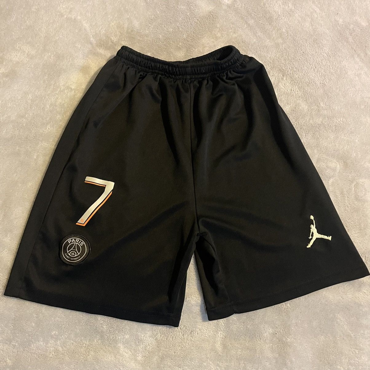 Jordan Brand PSG Shorts Men Small Black Jordan Stretch Kylian Mbappe #7 Size US 28 / EU 44 - 1 Thumbnail
