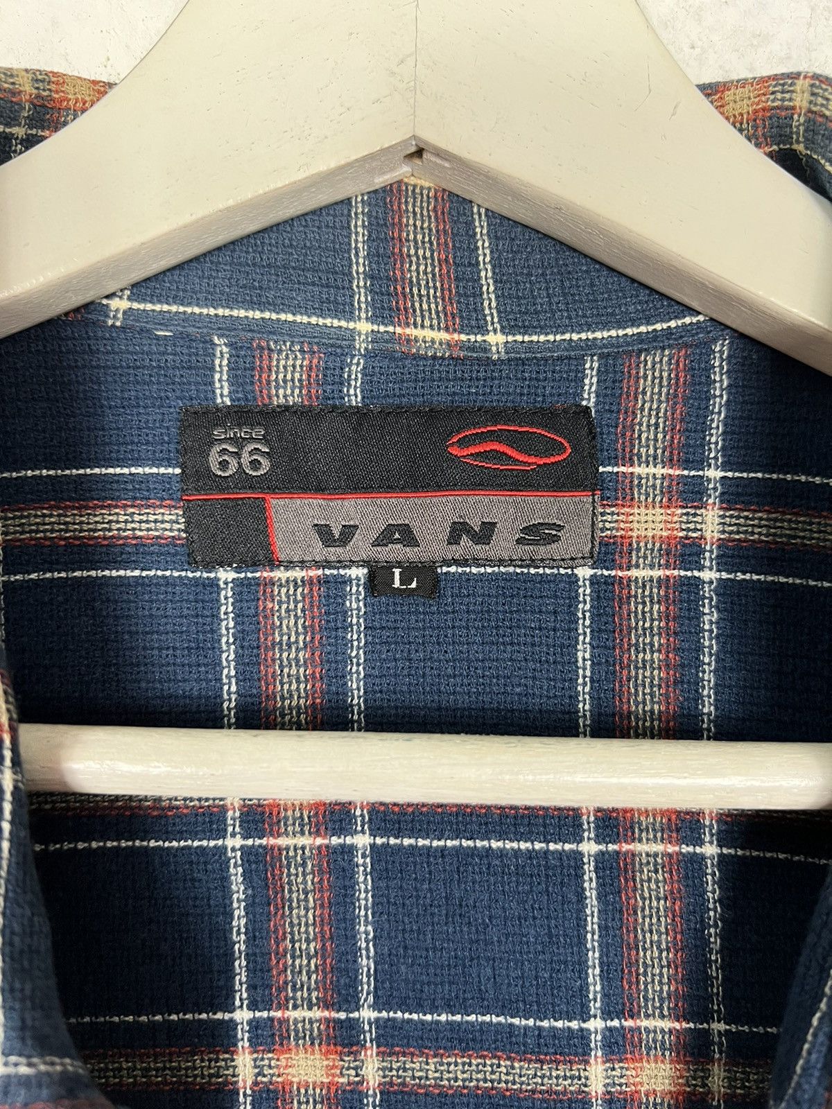 Vans 🔥90s VINTAGE VANS CHECK ZIPPER SHIRT JACKET Size US L / EU 52-54 / 3 - 13 Thumbnail