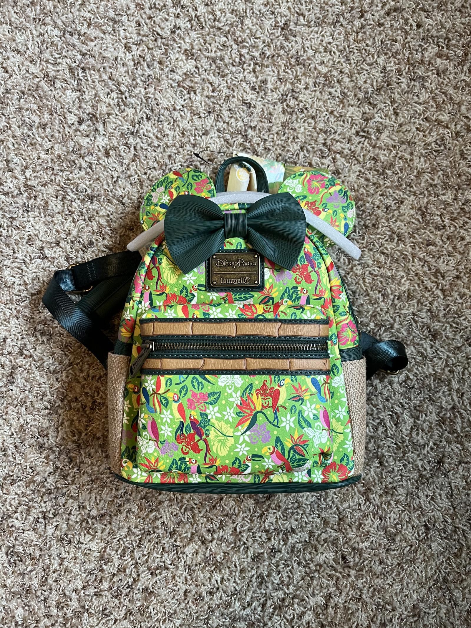 Disney Disney Minnie Mouse Attraction Tiki Room Loungefly Backpack Size ONE SIZE - 1 Thumbnail