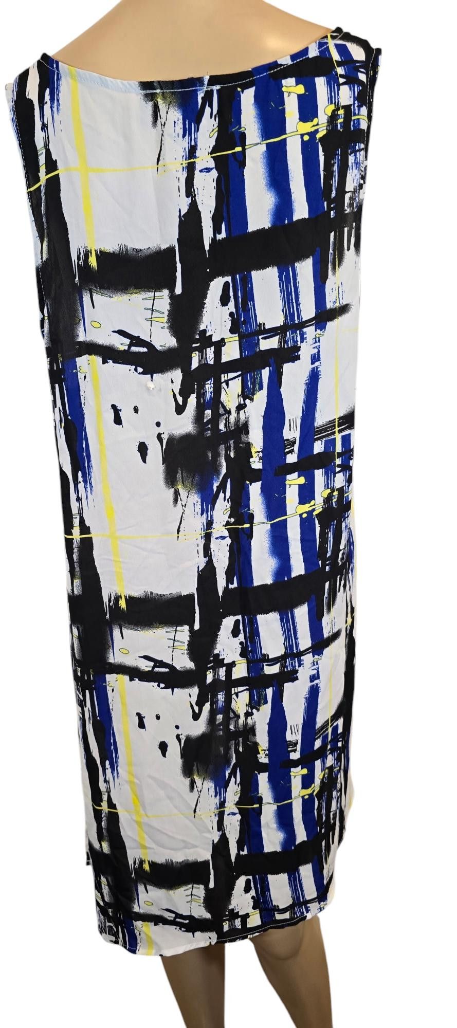 Designer Stylish Status by Chenault Women's Tunic Top Abstract Print Size L / US 10 / IT 46 - 2 Thumbnail