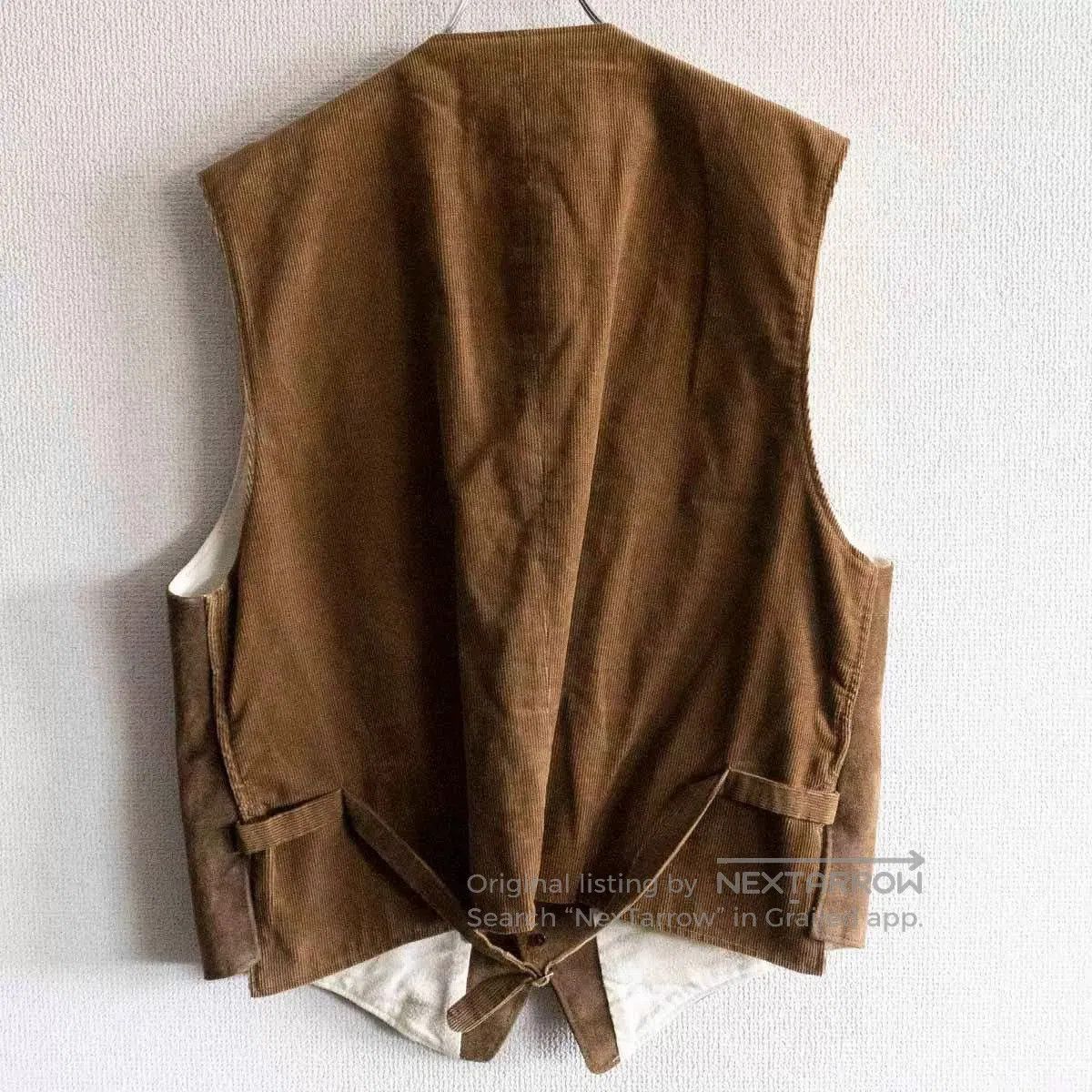 RRL Ralph Lauren Ralph Lauren Waxed Leather Vest XL. Size US XL / EU 56 / 4 - 3 Thumbnail