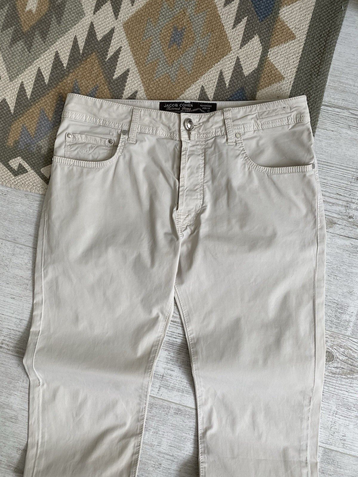 Jacob Cohen Jacob Cohen Cotton Beige Casual Chino Pants Size US 34 / EU 50 - 3 Thumbnail