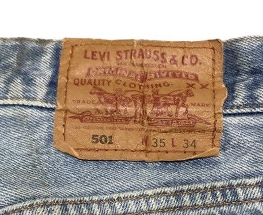 Levi's Vintage 90s Levis 501 Straight Leg Jeans Distressed Size US 32 / EU 48 - 8 Thumbnail