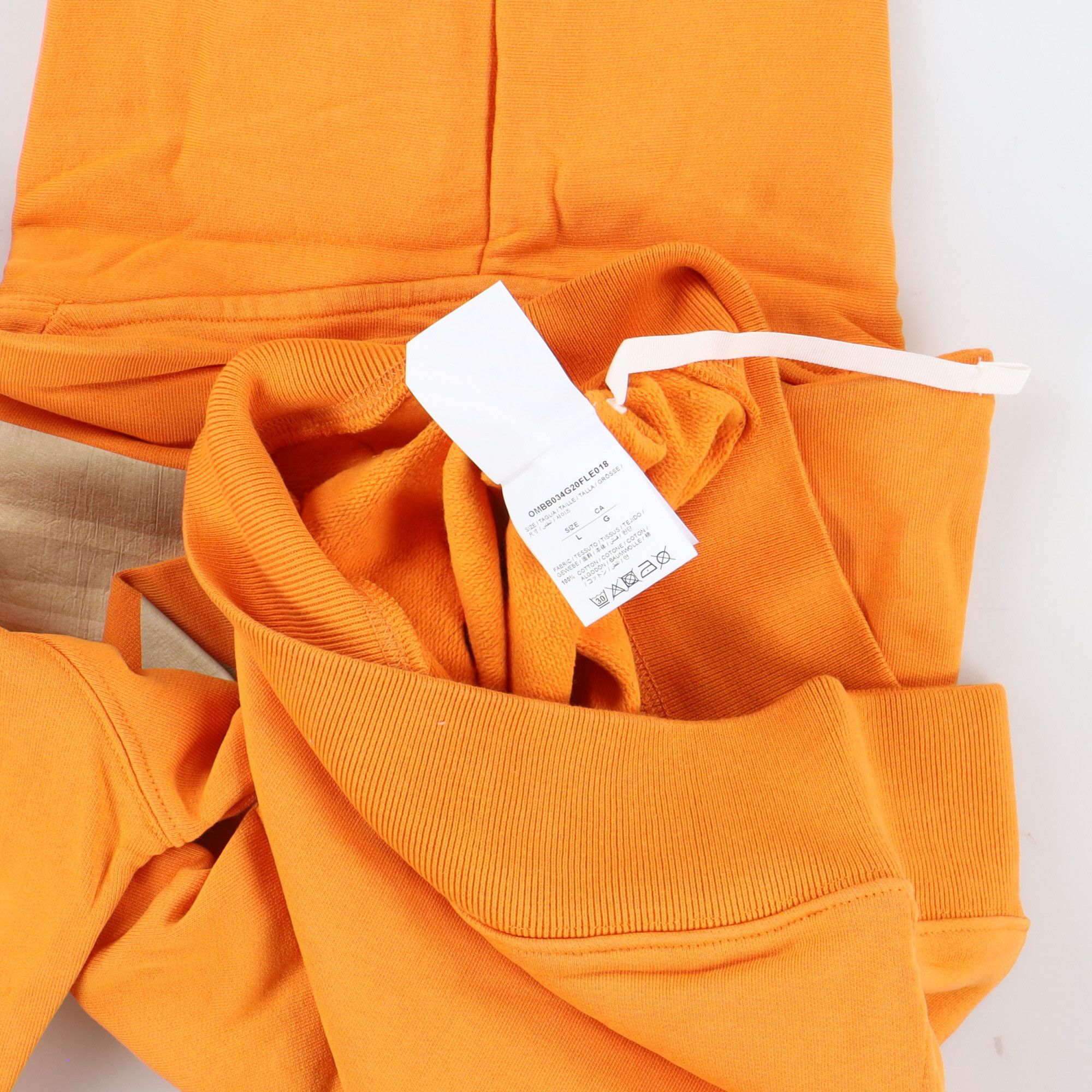 Off-White Orange Tape Arrows Logo Hoodie Size US L / EU 52-54 / 3 - 7 Thumbnail