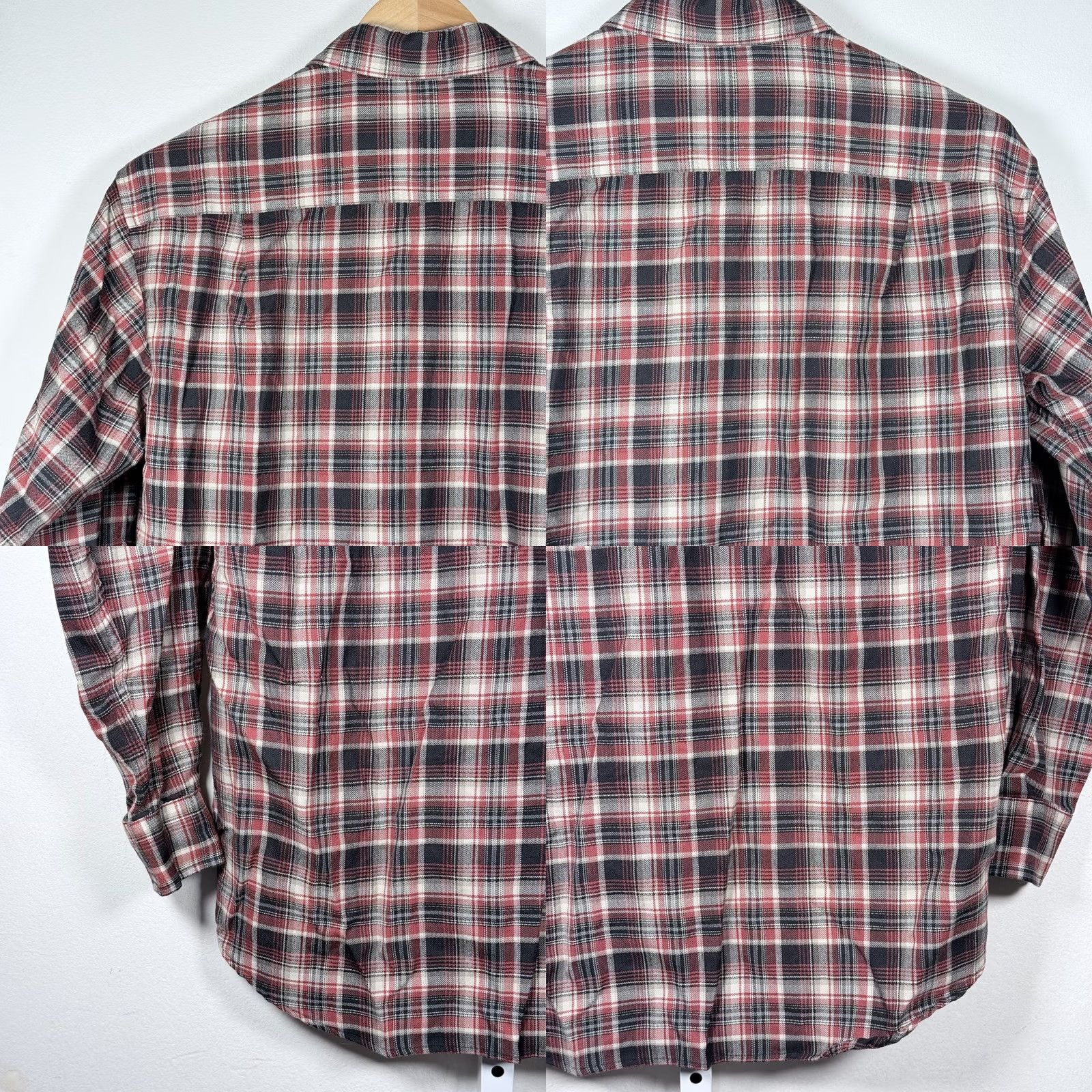 Pendleton VINTAGE Pendleton Shirt Red/Black Wool Plaid Long Sleeve Button-Down Men Large Size US L / EU 52-54 / 3 - 8 Thumbnail
