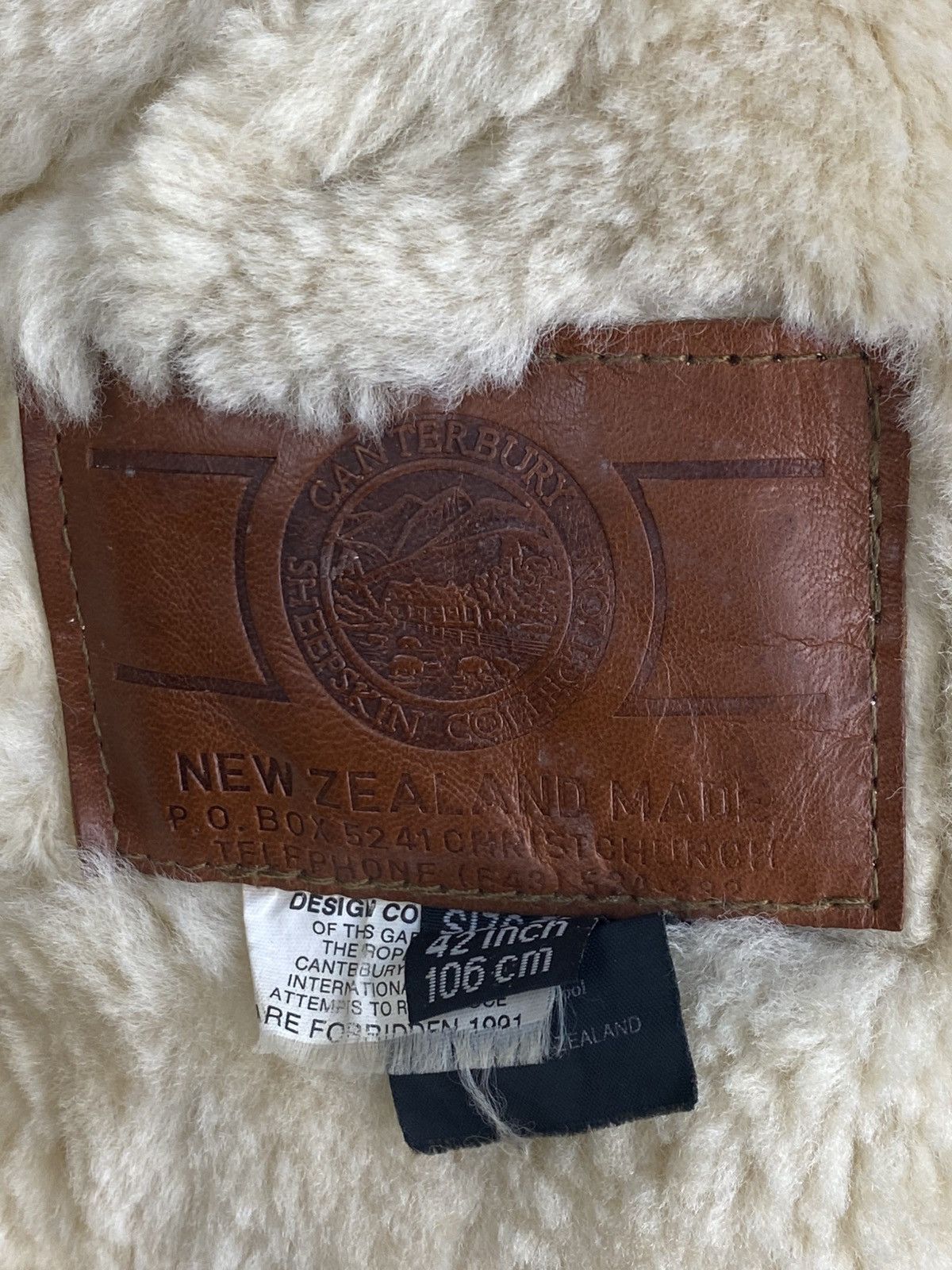 Canterbury of New Zealand Canterbury Of New Zealand Sheepskin Double Face Suede Size US L / EU 52-54 / 3 - 8 Thumbnail