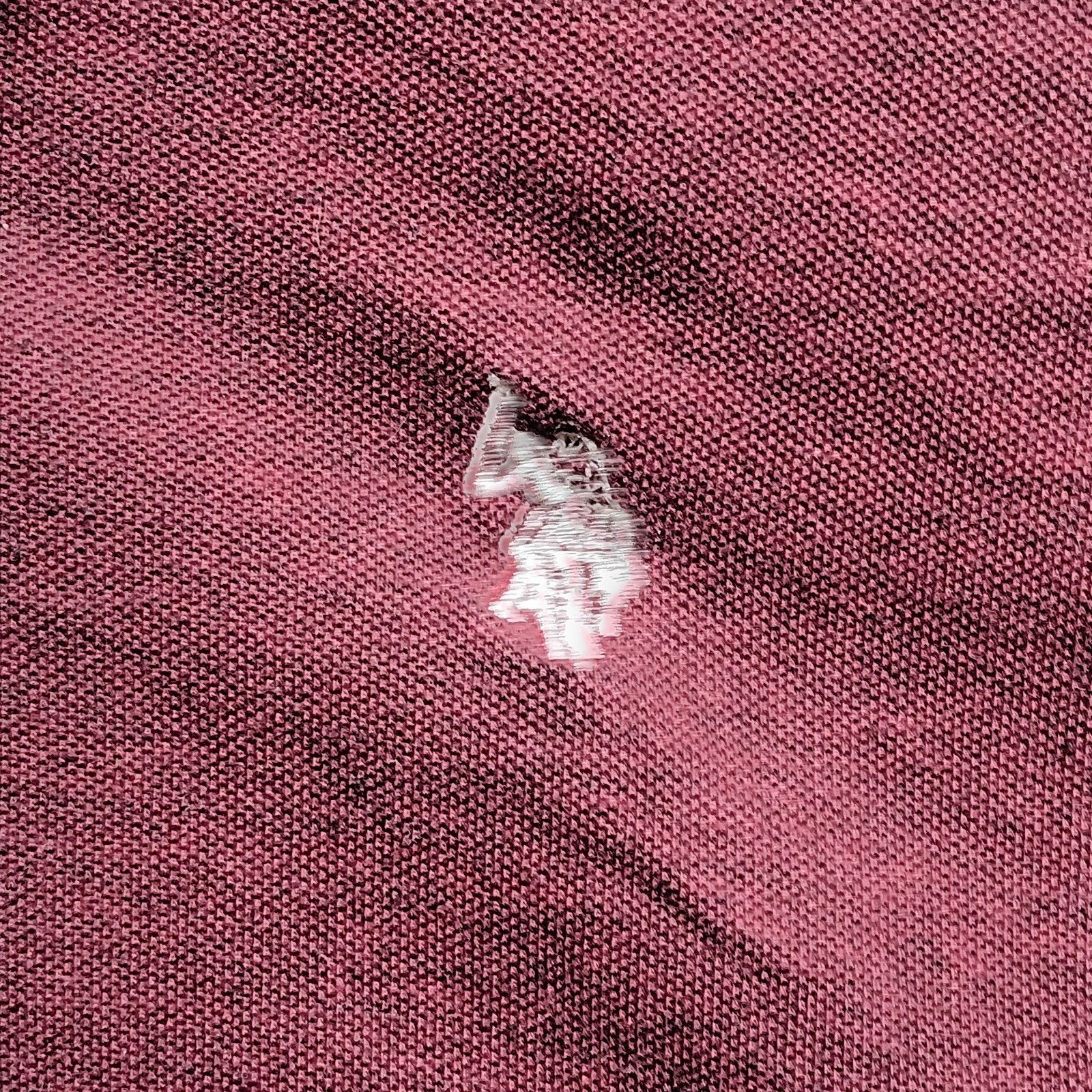 U.S. Polo Assn. U.S. Polo Assn Mens Burgundy Polo XL Classic Fit Preppy Size US XL / EU 56 / 4 - 3 Thumbnail