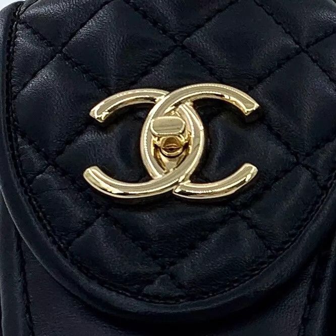 Chanel Chanel 25C black diamond double C logo lambskin wrap-head Size US 5.5 / IT 35.5 - 6 Thumbnail