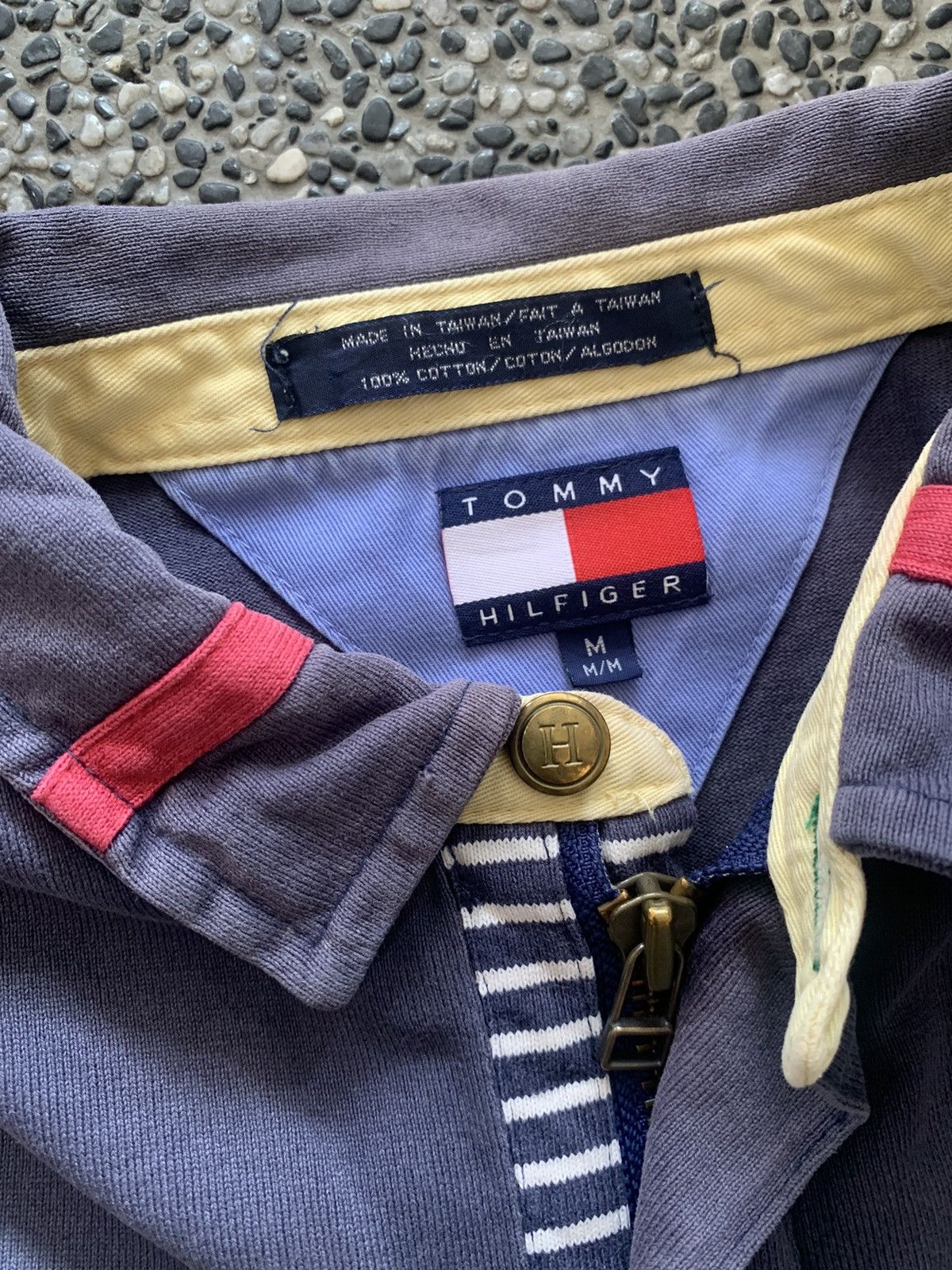 Tommy Hilfiger × Vintage Vintage Tommy Hilfiger Embroidery Long Sleeve Polo Shirt Size US M / EU 48-50 / 2 - 8 Thumbnail