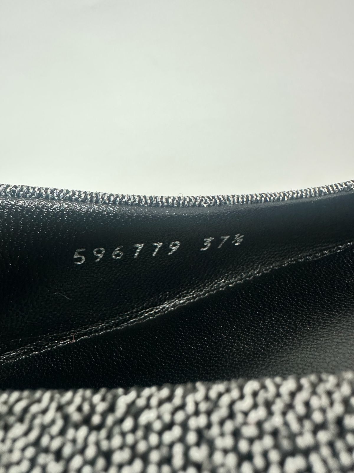 Balenciaga Balenciaga Silver Glitter Fabric BB Knife Flats Size 37.5 Size US 7.5 / IT 37.5 - 7 Thumbnail