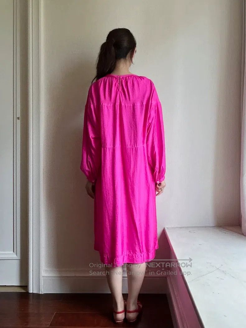 Comme des Garcons Comme Des Garcons Silk Cut-Out Dress, High Saturation Pink Size M / US 6-8 / IT 42-44 - 4 Thumbnail