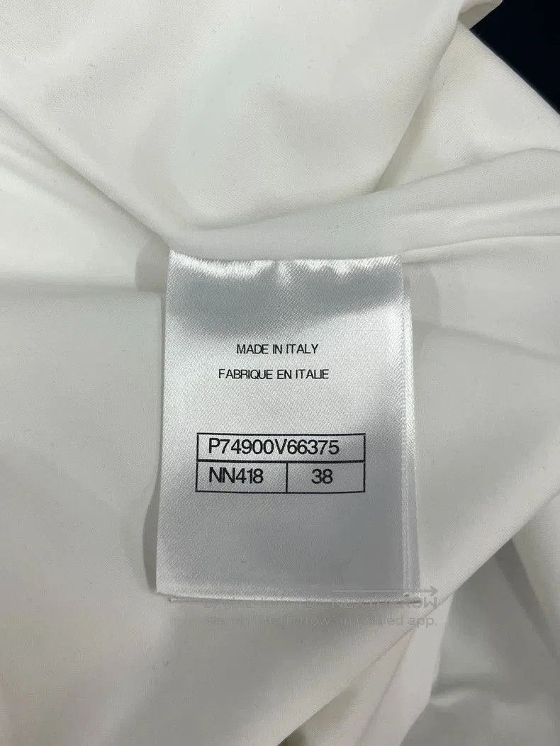 Chanel Chanel 23S White Ruffle Chain Swimsuit. Size US 35 - 5 Thumbnail