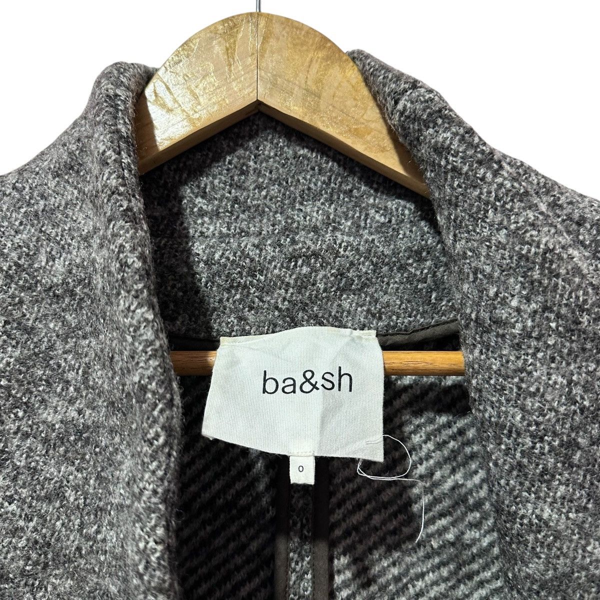 ba&sh ba&sh Paris Wool Blend Lady Coat Made Romania Heather Grey Size XS / US 0-2 / IT 36-38 - 3 Thumbnail