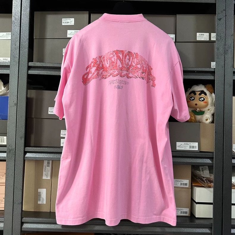 Balenciaga Balenciaga Graphic printed T-shirt with round neck and sho Size US M / EU 48-50 / 2 - 2 Thumbnail