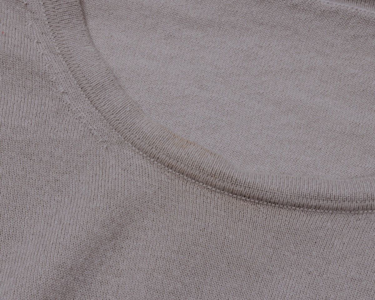 Designer × Loro Piana LORO PIANA 100% Cashmere Logo Metal Beige Sweater Jumper Size M / US 6-8 / IT 42-44 - 18 Thumbnail