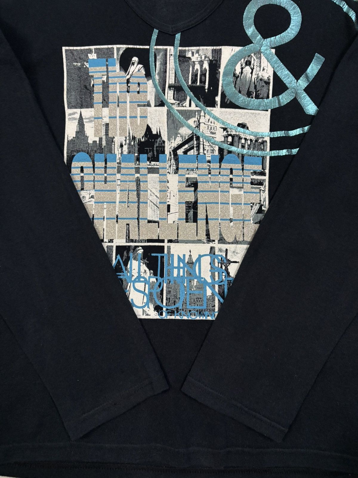 semanticdesign Semantic Design Graphic Printed V-neck Long Sleeve T-shirt Size US M / EU 48-50 / 2 - 8 Thumbnail