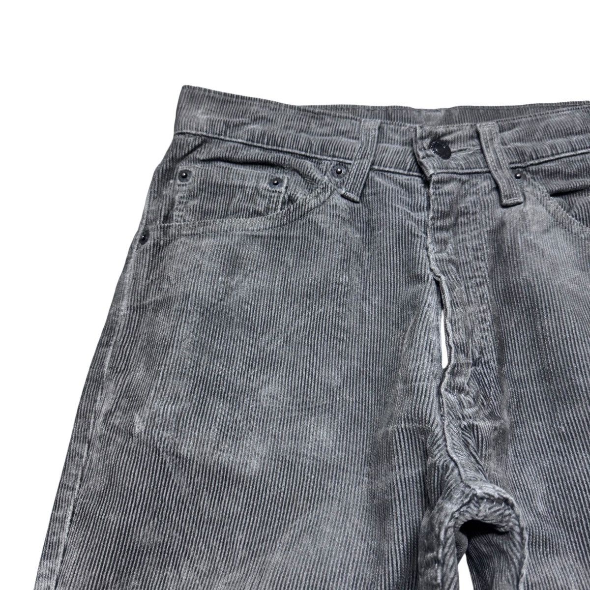 Levi's Vintage 90s Levis 517 Grey Corduroy Flare Jeans Hedi Slimane Size US 28 / EU 44 - 4 Thumbnail