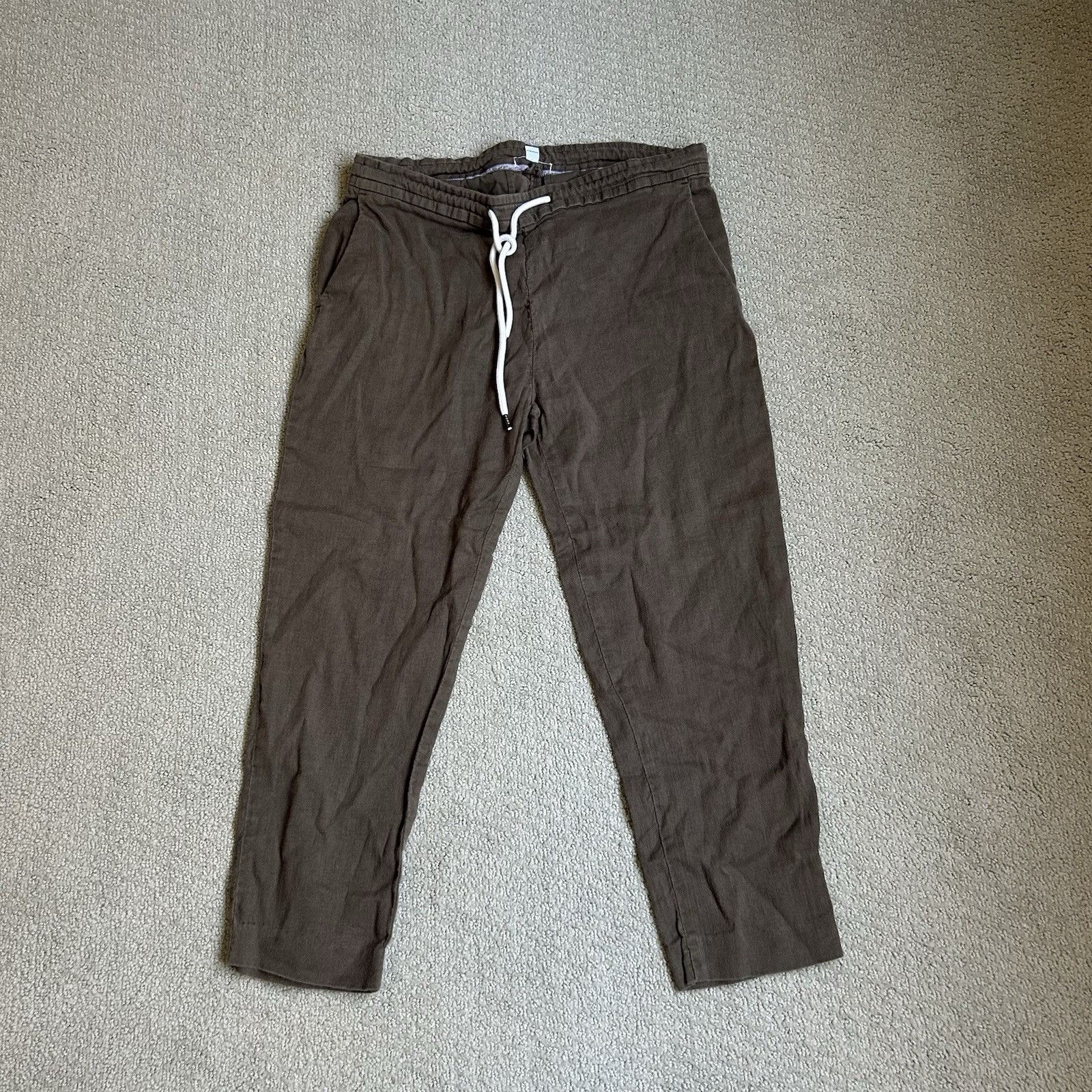 James Perse James Perse Womens Lounge Sweatpants Brown Athleisure Drawst Size 26" / US 2 / IT 38 - 1 Thumbnail