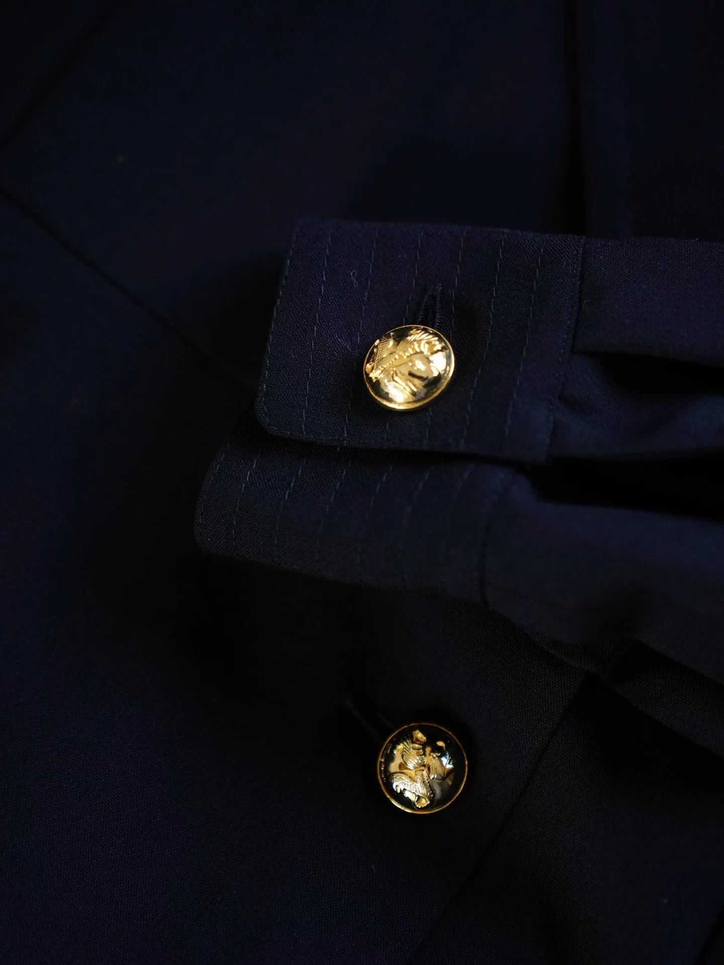 Salvatore Ferragamo Ferragamo Double-Breasted Peak Lapel Wool Dress Coat Size M / US 6-8 / IT 42-44 - 5 Thumbnail