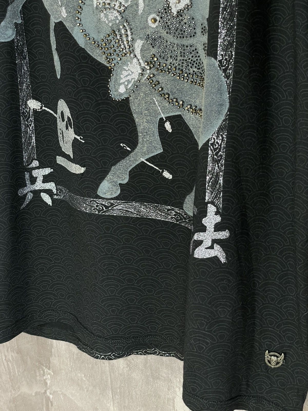 Japanese Brand × Vintage 🔥 Vintage Y2K Ringspun Avant Garde Gothic Religion Tee Rare Size US XL / EU 56 / 4 - 8 Thumbnail