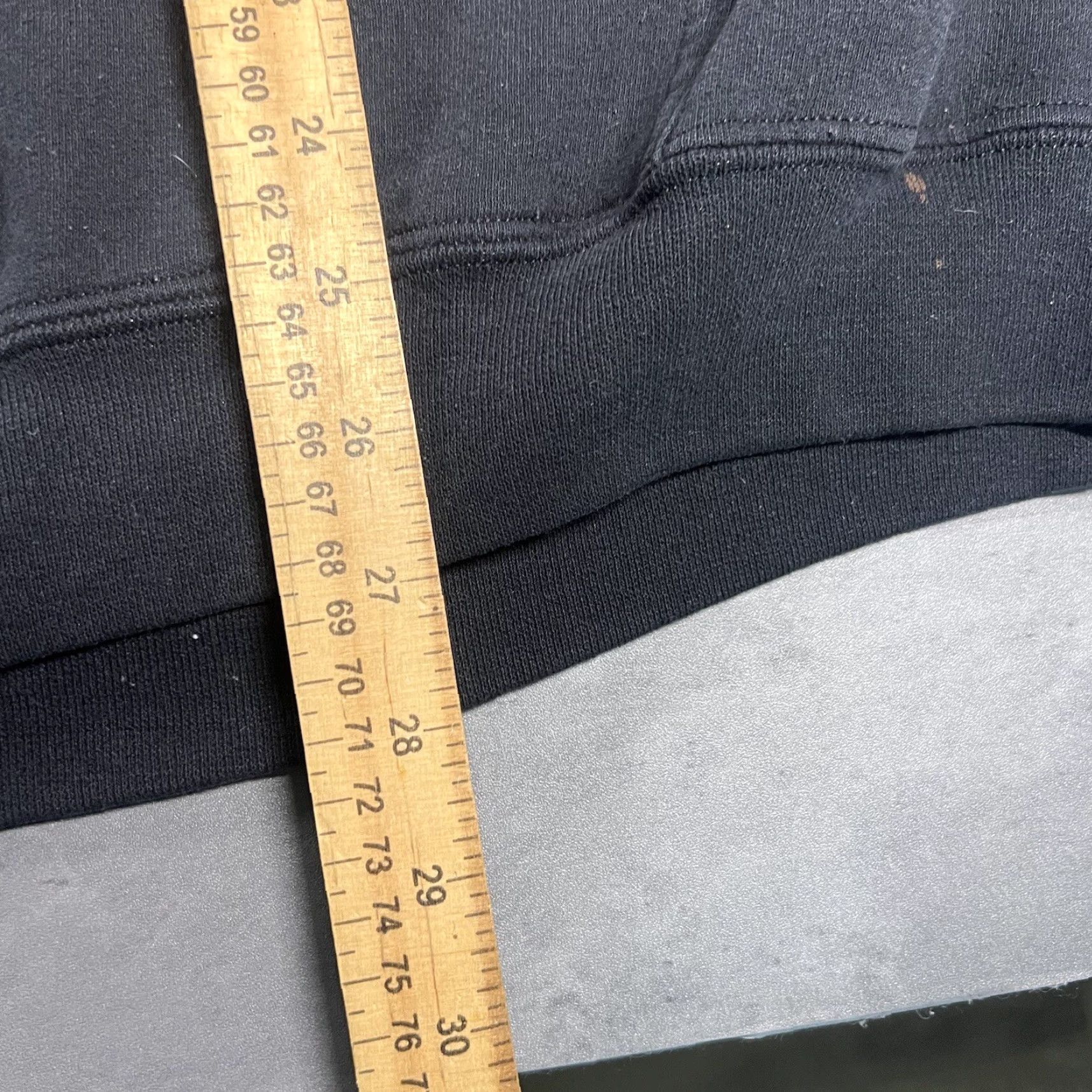 Vintage Grunt Style Hoodie Mens XL Black White Sweatshirt Army Military USA Flag Moon Size US XL / EU 56 / 4 - 6 Thumbnail
