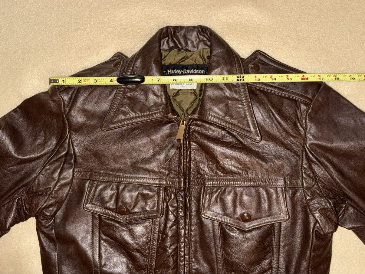 Harley Davidson Harley Davidson AMC Cavalier Leather Trucker/Moto Jacket 36 Size US XXS / EU 40 - 2 Thumbnail